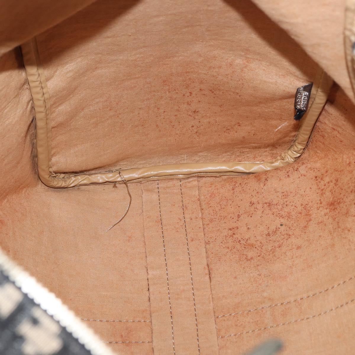 Christian Dior Vintage Trotter Boston Bag Canvas, BLACK, CANVAS, Travel bag