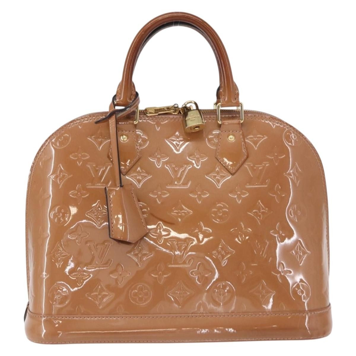 Louis Vuitton Alma Handbag Patent Leather, PINK, PATENT_LEATHER, Handbag
