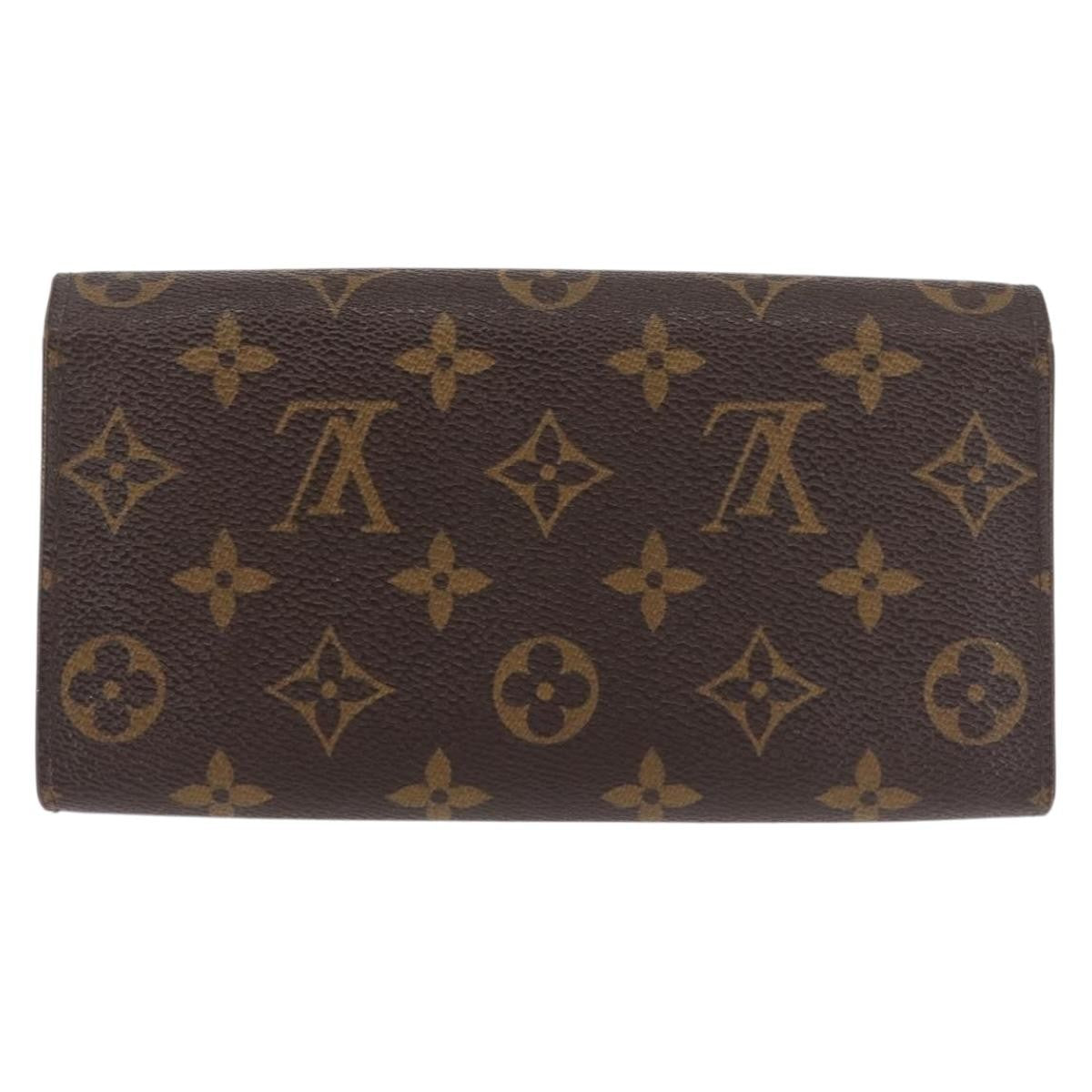 Louis Vuitton Vintage Sarah Wallet Monogram Canvas, BROWN, CANVAS, Wallets