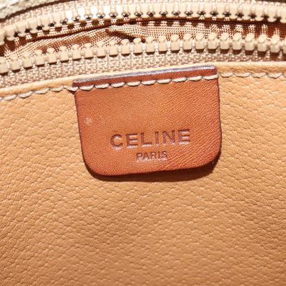 Celine Macadam Shoulder Bag PVC Leather, BEIGE, CANVAS, Shoulder bag