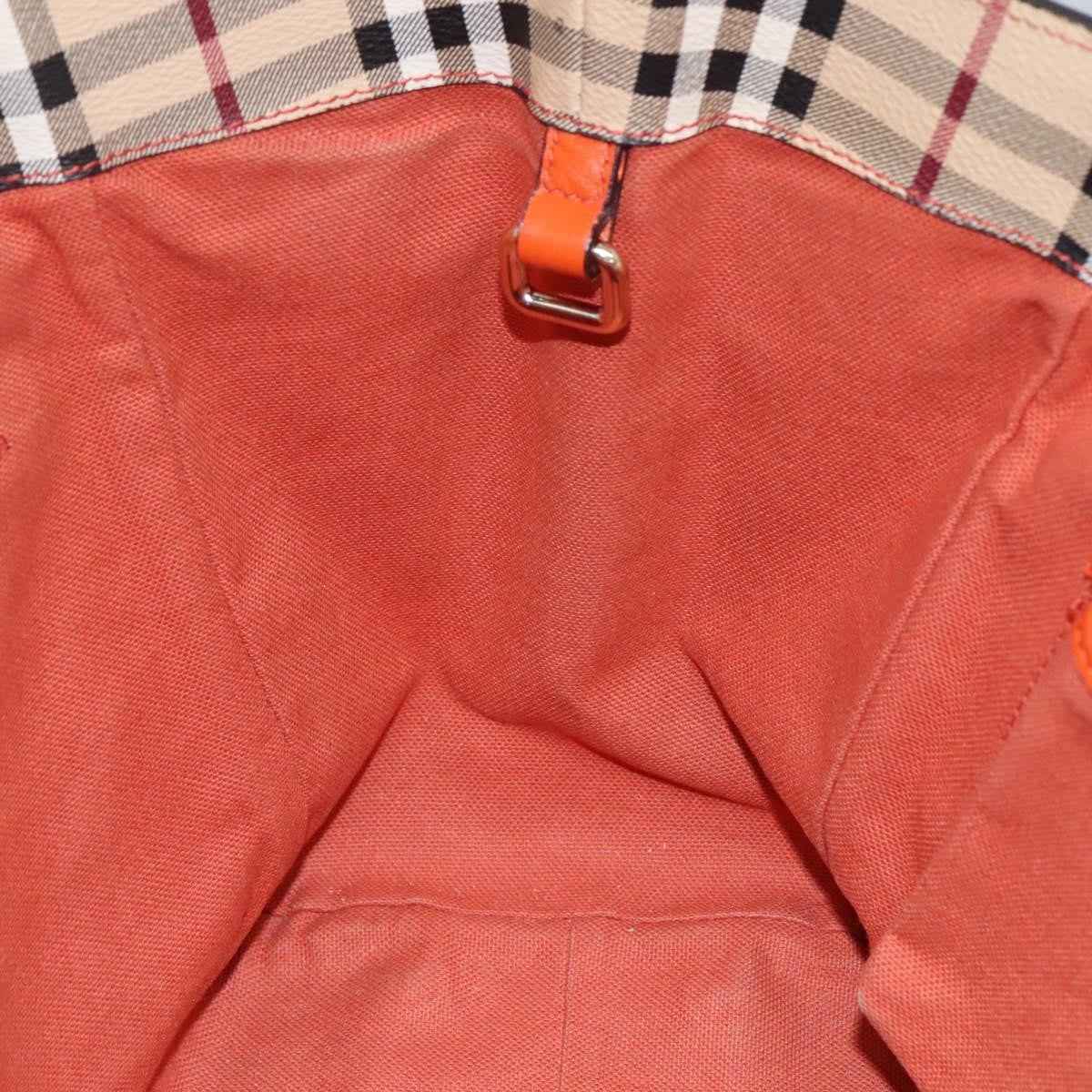 Burberry Canterbury Panels Tote Haymarket Coated Canvas and Leather, BEIGE, CANVAS, Tote bag