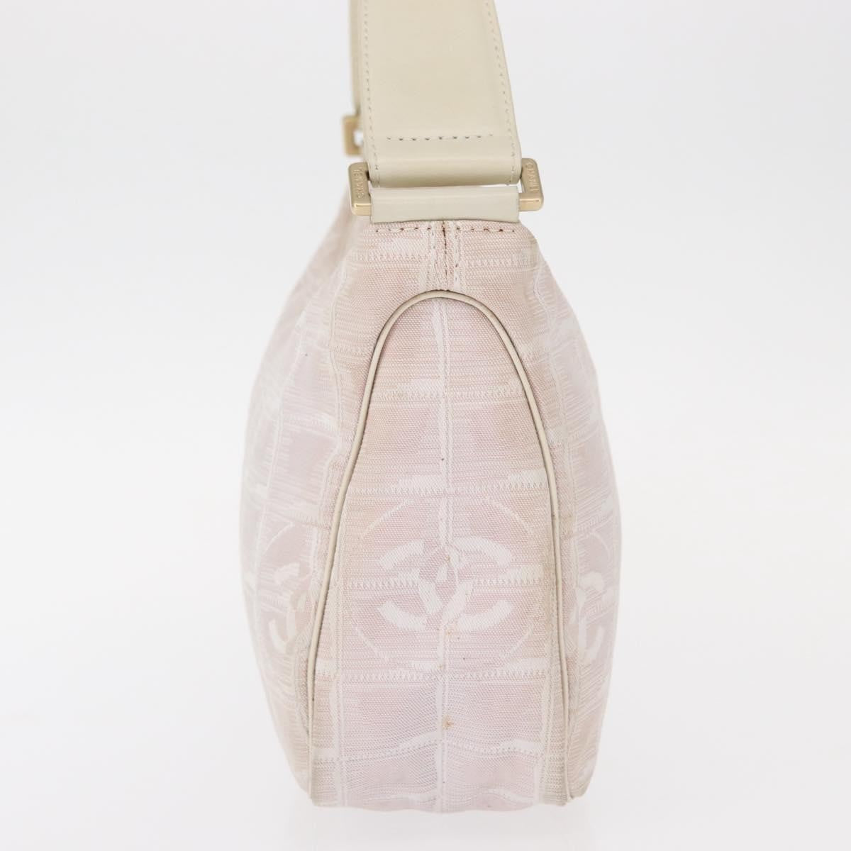 Chanel Travel Line Zip Hobo Nylon, PINK, NYLON, Handbag