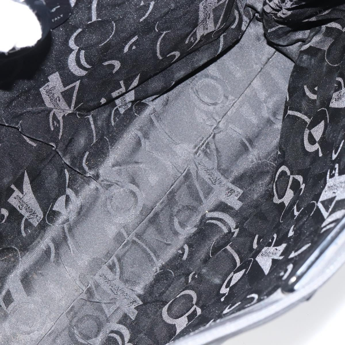 Salvatore Ferragamo Gancini Tote Nylon, BLACK, NYLON, Tote bag
