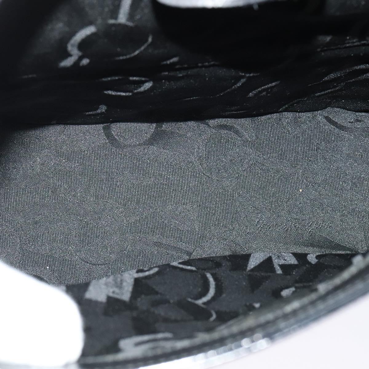 Salvatore Ferragamo Gancini Shoulder Bag Patent Leather, BLACK, PATENT_LEATHER, Shoulder bag