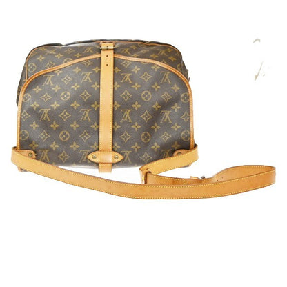 Louis Vuitton Saumur Handbag Monogram Canvas, Brown, Canvas, Shoulder Bag