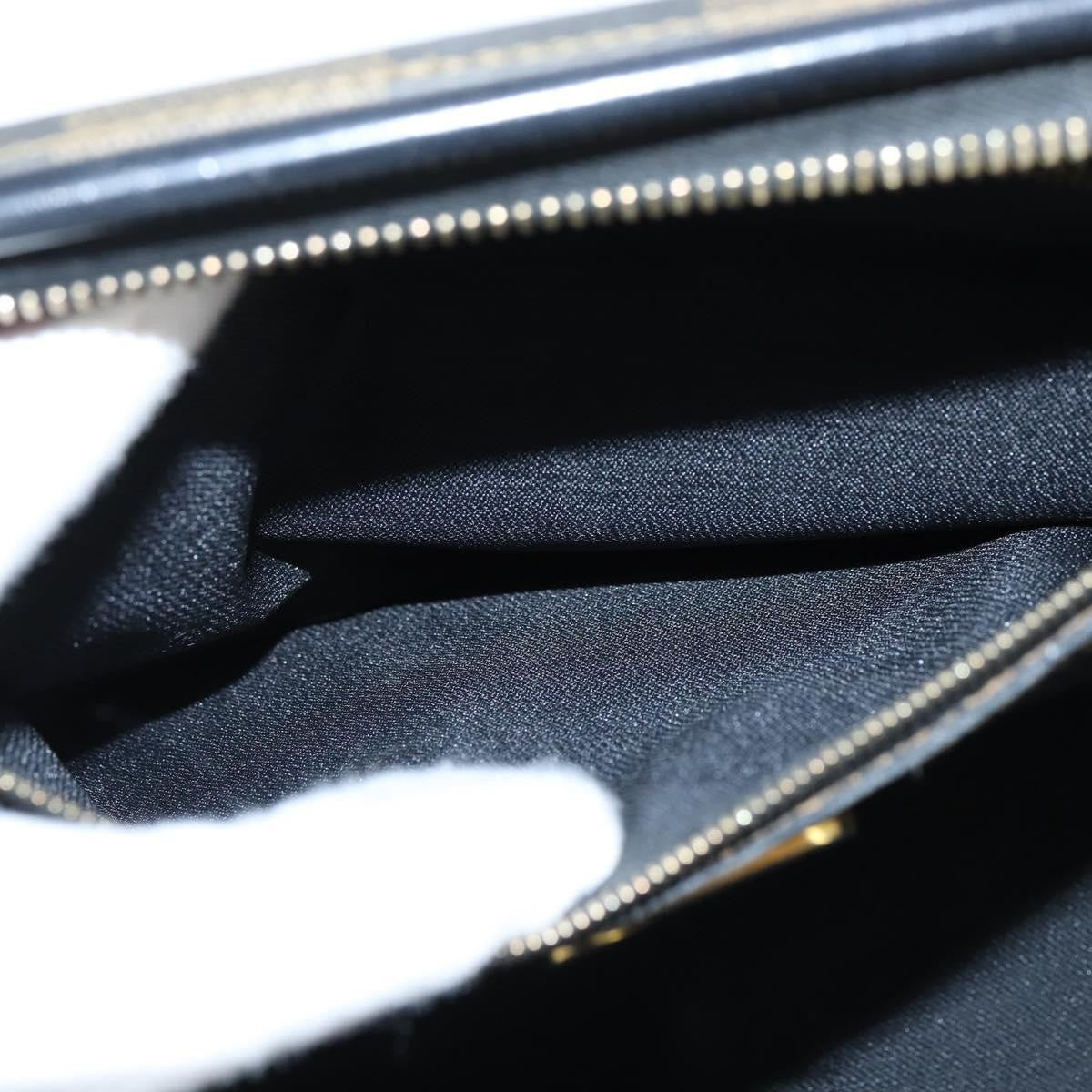 Fendi Vintage Pequin Boston Bag Coated Canvas, BROWN, CANVAS, Handbag