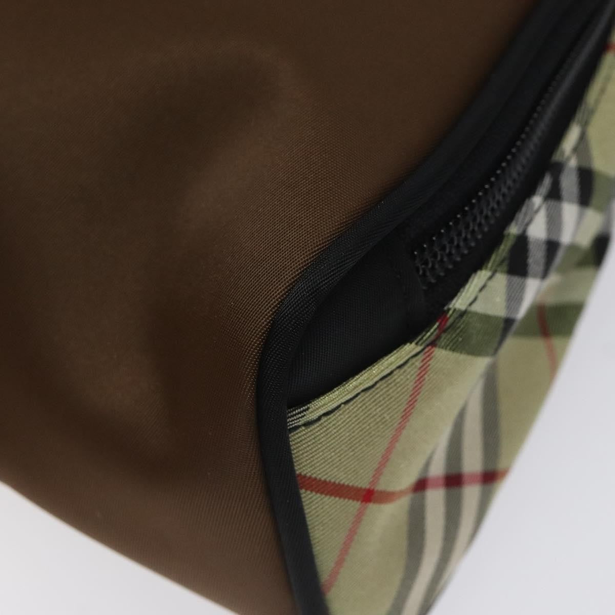 Burberry Nova Check Handbag Nylon, BROWN, NYLON, Handbag