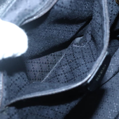 Gucci Vintage Bamboo Backpack Leather, BLACK, LEATHER, Backpack