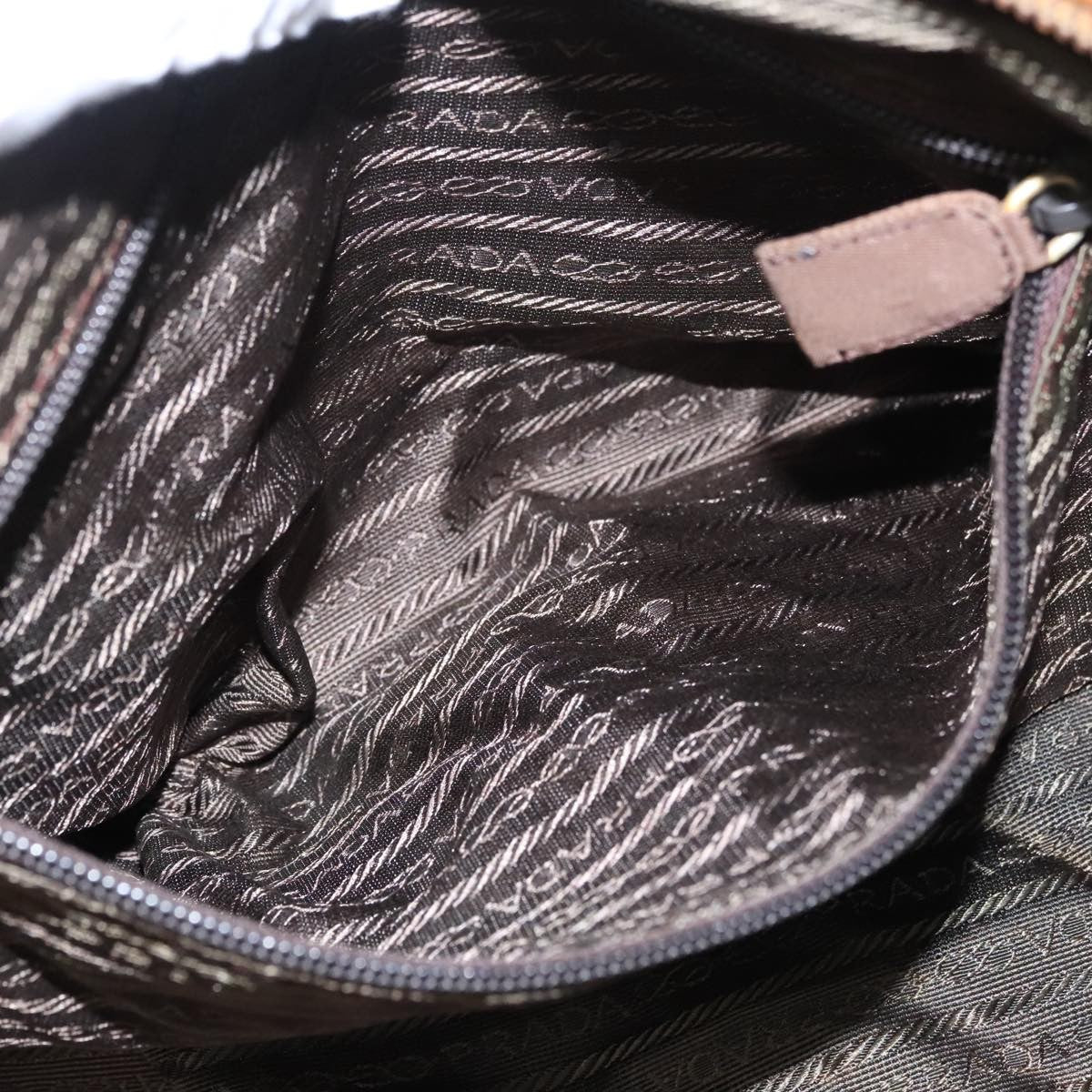 Prada Chain Shoulder Bag Tessuto, BEIGE, NYLON, Shoulder bag