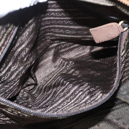 Prada Chain Shoulder Bag Tessuto, BEIGE, NYLON, Shoulder bag