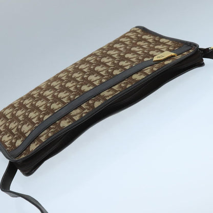 Christian Dior Vintage Trotter Shoulder Bag Canvas, BROWN, CANVAS, Shoulder bag