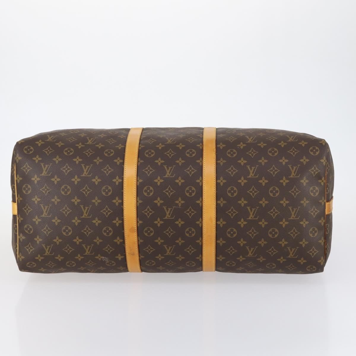 Louis Vuitton Keepall Bandouliere Bag Monogram Canvas, BROWN, CANVAS, Travel bag