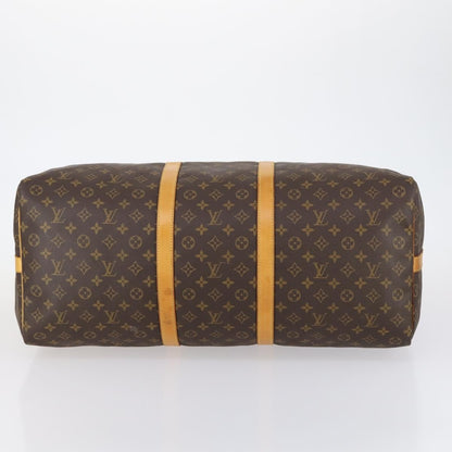 Louis Vuitton Keepall Bandouliere Bag Monogram Canvas, BROWN, CANVAS, Travel bag