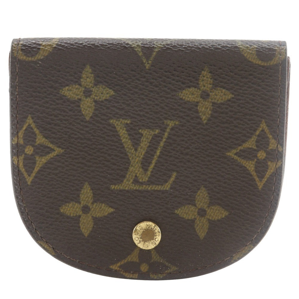 Louis Vuitton Porte Monnaie Gousset Canvas, BROWN, CANVAS, Wallets