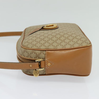 Celine Macadam Shoulder Bag PVC Leather, BEIGE, CANVAS, Shoulder bag