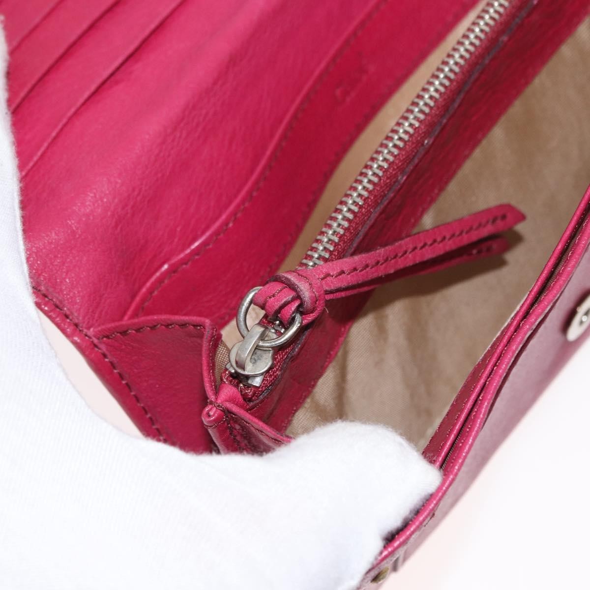 Chloe Paddington Wallet Leather, PINK, LEATHER, Wallets