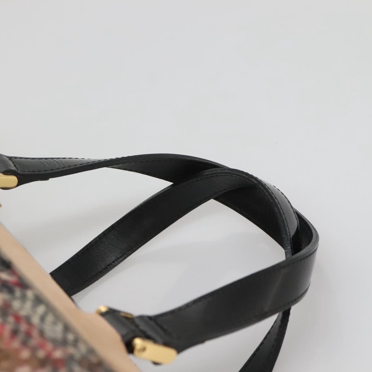 Burberry Nova Check Handbag Wool, BEIGE, WOOL, Handbag