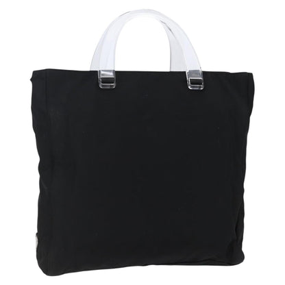 Prada Resin Handle Tote Tessuto, BLACK, NYLON, Tote bag
