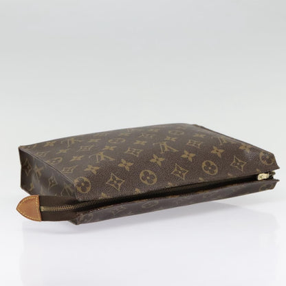 Louis Vuitton Toiletry Pouch Monogram Canvas, BROWN, CANVAS, Clutche & pouche