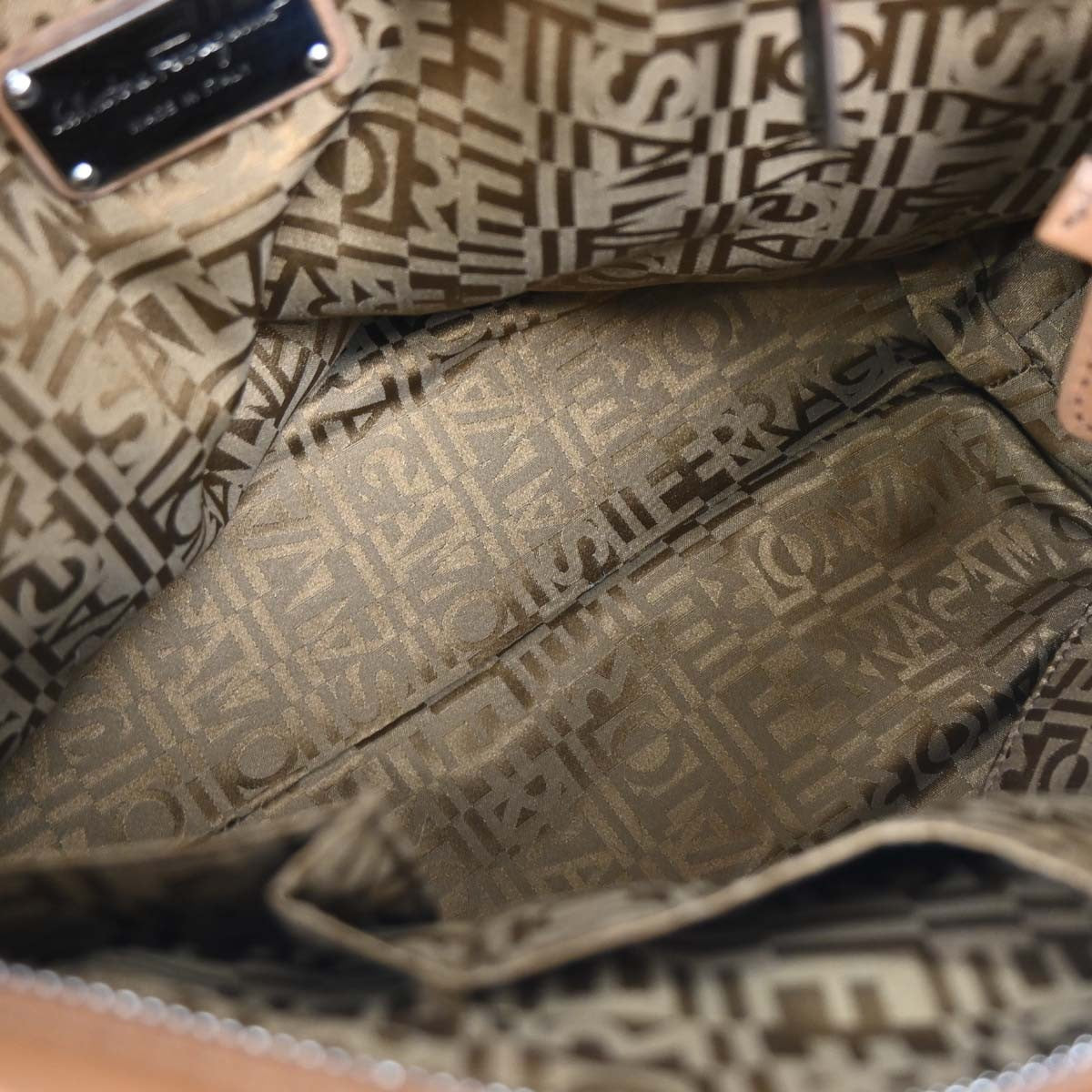 Salvatore Ferragamo Sofia Satchel Leather, BROWN, LEATHER, Handbag