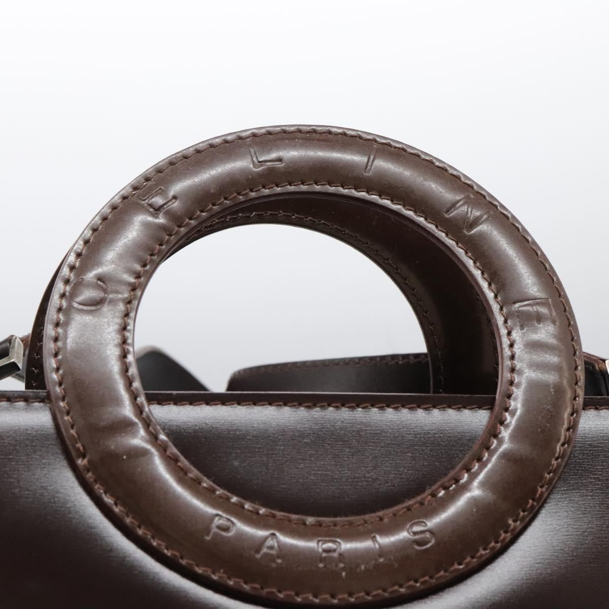 Celine Handbag Leather, BROWN, LEATHER, Handbag