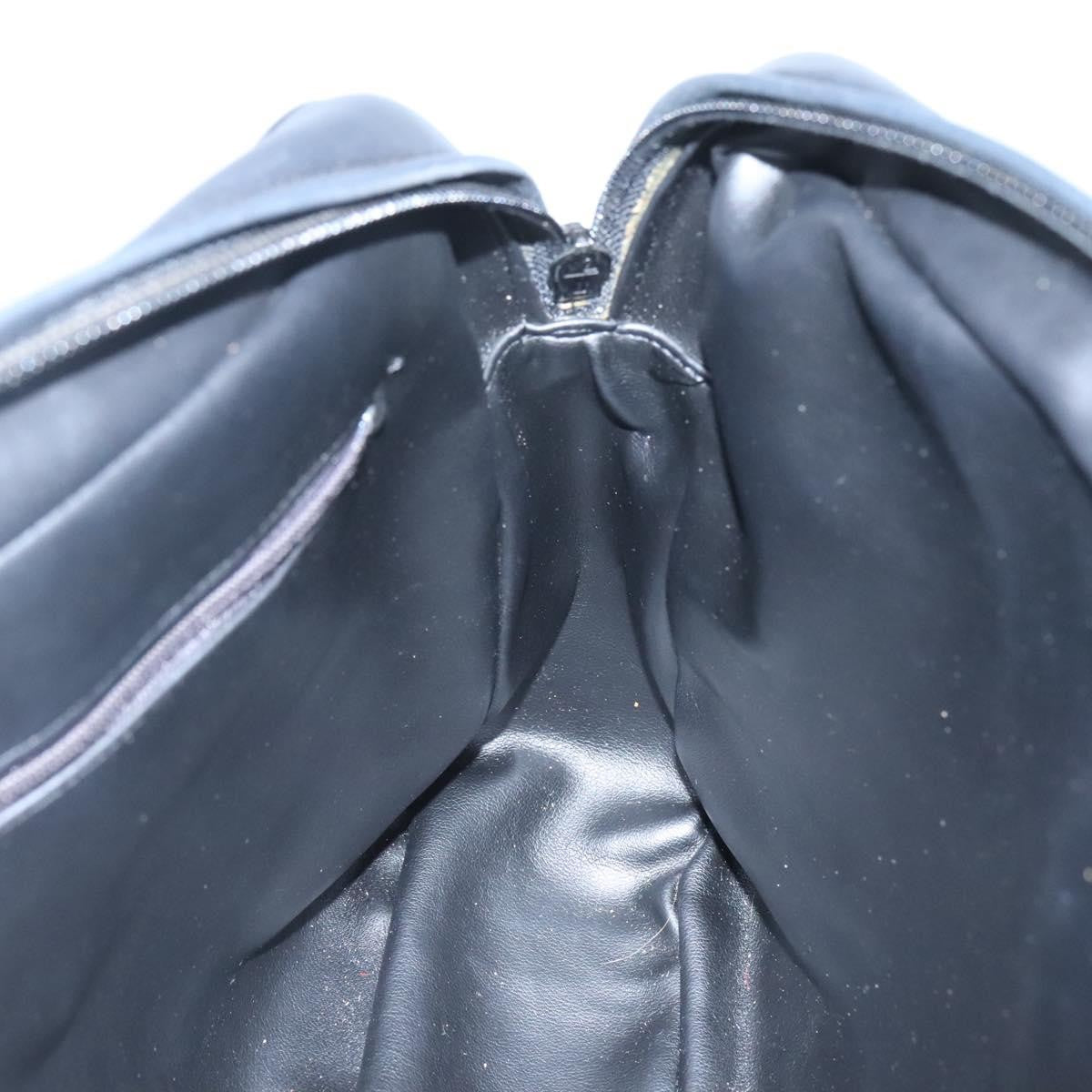 Bally Vintage Handbag Quilted Leather, Black, Leather, Handbag