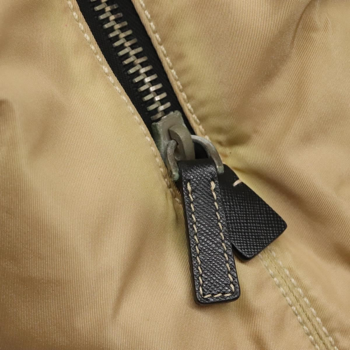 Prada Convertible Chain Tote Quilted Tessuto, BEIGE, NYLON, Tote bag