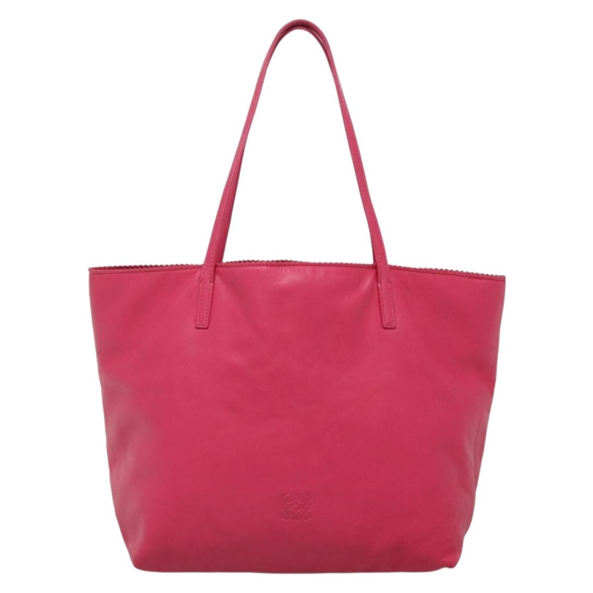 Loewe Anagram Tote Leather, PINK, LEATHER, Tote bag