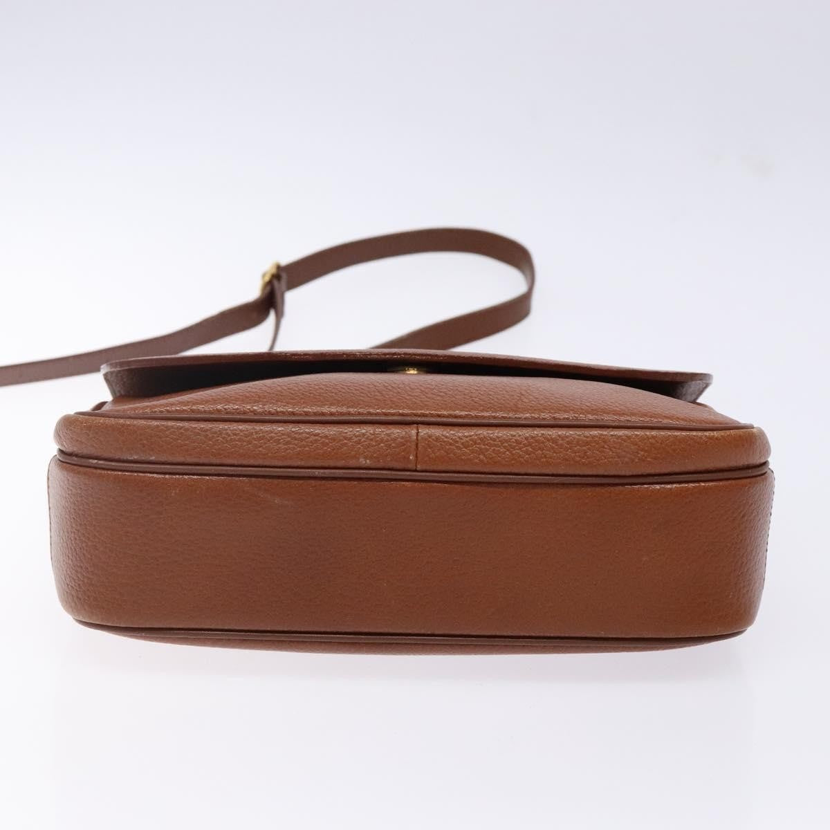 Burberry Flap Shoulder Bag Leather, BROWN, LEATHER, Shoulder bag