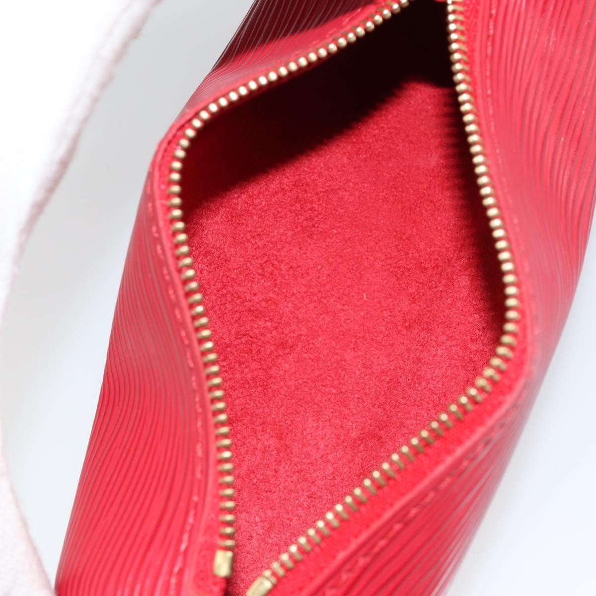 Louis Vuitton Soufflot Pochette Epi Leather, RED, LEATHER, Clutche & pouche
