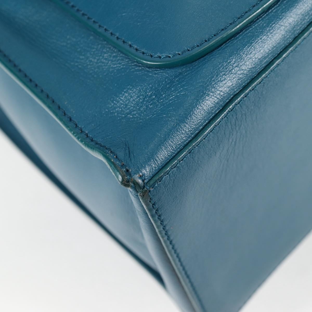 Balenciaga Padlock All Afternoon Tote Leather, BLUE, LEATHER, Handbag