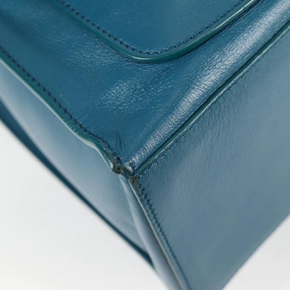 Balenciaga Padlock All Afternoon Tote Leather, BLUE, LEATHER, Handbag