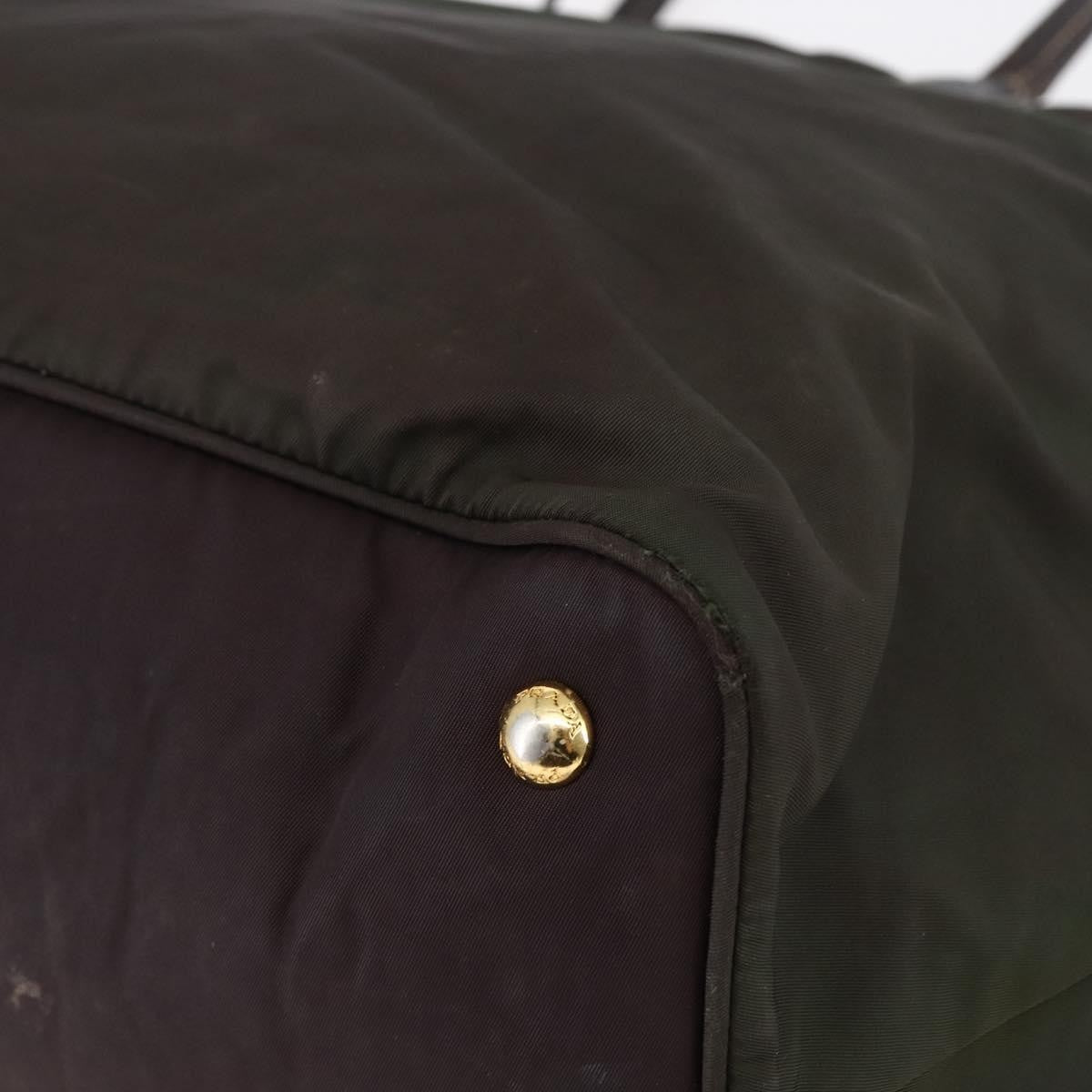 Prada Open Tote Tessuto, KHAKI, NYLON, Tote bag