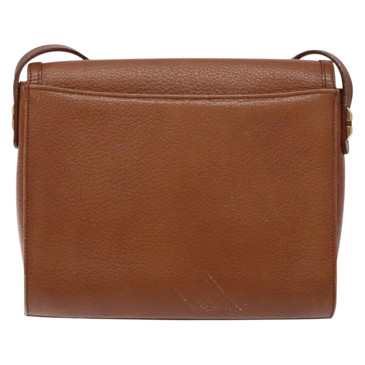 Burberry Flap Shoulder Bag Leather, BROWN, LEATHER, Shoulder bag