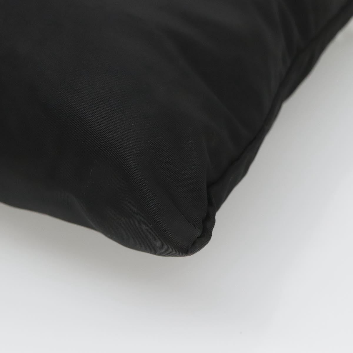 Prada Flat Messenger Bag Tessuto, BLACK, NYLON, Shoulder bag