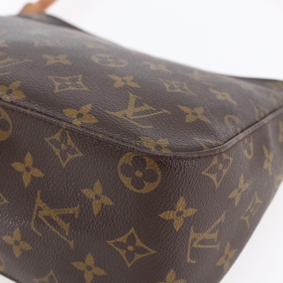 Louis Vuitton Looping Handbag Monogram Canvas, BROWN, CANVAS, Shoulder bag