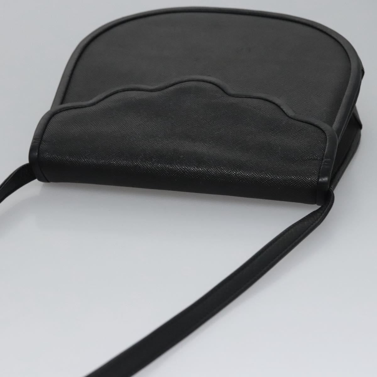 Saint Laurent Vintage Shoulder Bag Leather, BLACK, LEATHER, Shoulder bag