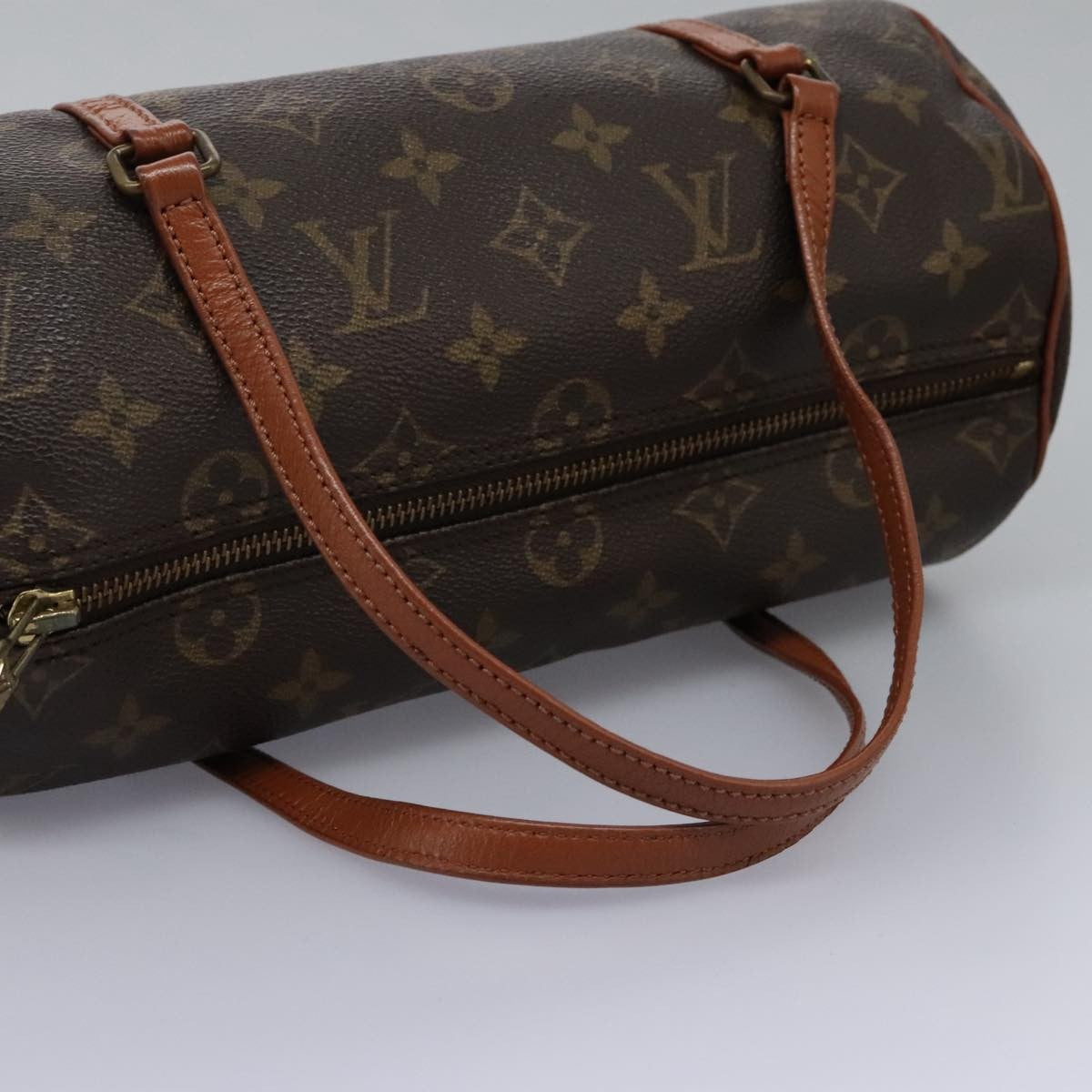 Louis Vuitton Papillon Handbag Monogram Canvas, BROWN, CANVAS, Handbag