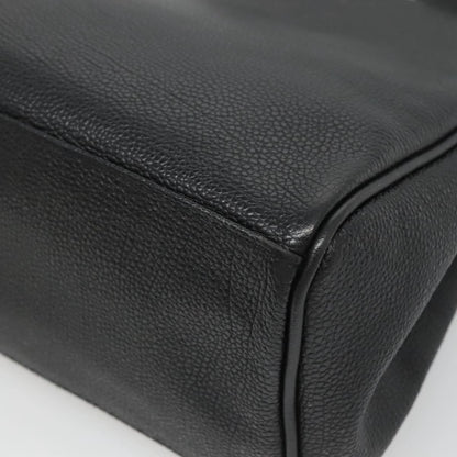 Burberry Vintage Handbag Leather, BLACK, LEATHER, Handbag