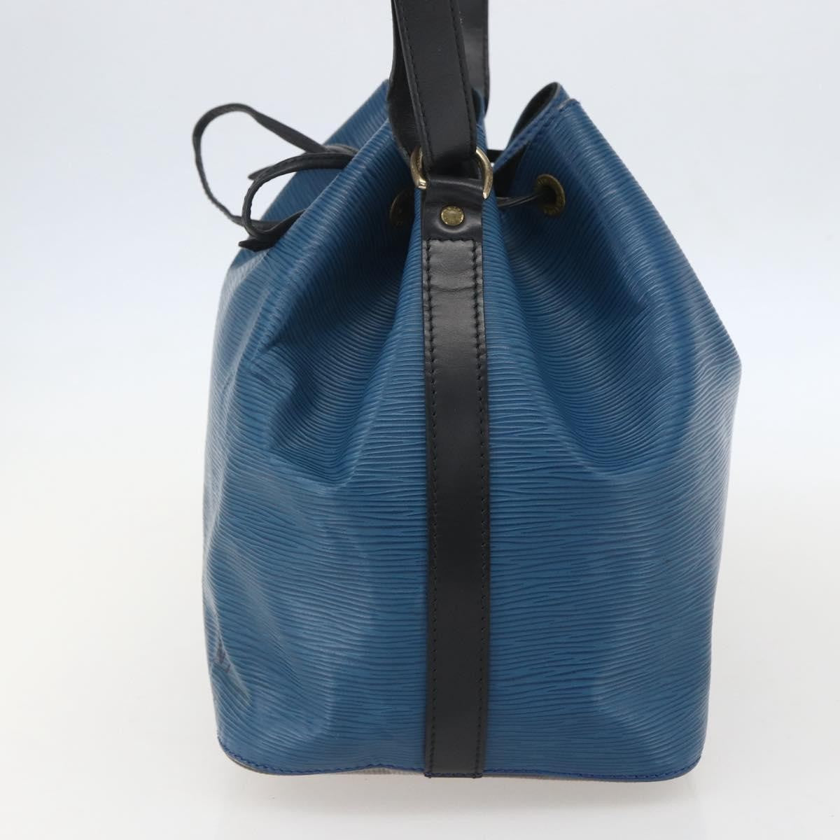 Louis Vuitton Bicolor Petit Noe Handbag Epi Leather, BLUE, LEATHER, Shoulder bag