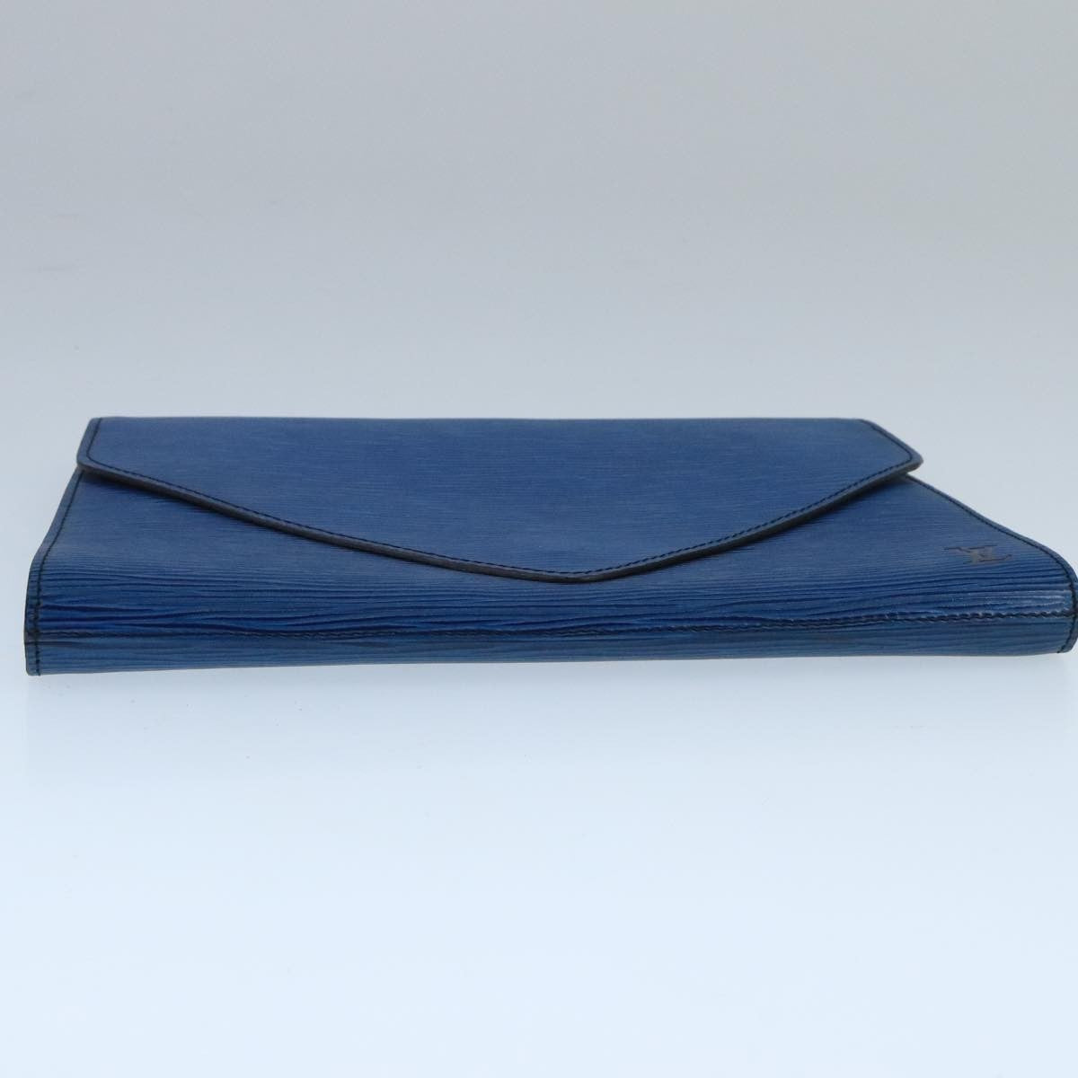 Louis Vuitton Art Deco Clutch Epi Leather, BLUE, LEATHER, Clutche & pouche