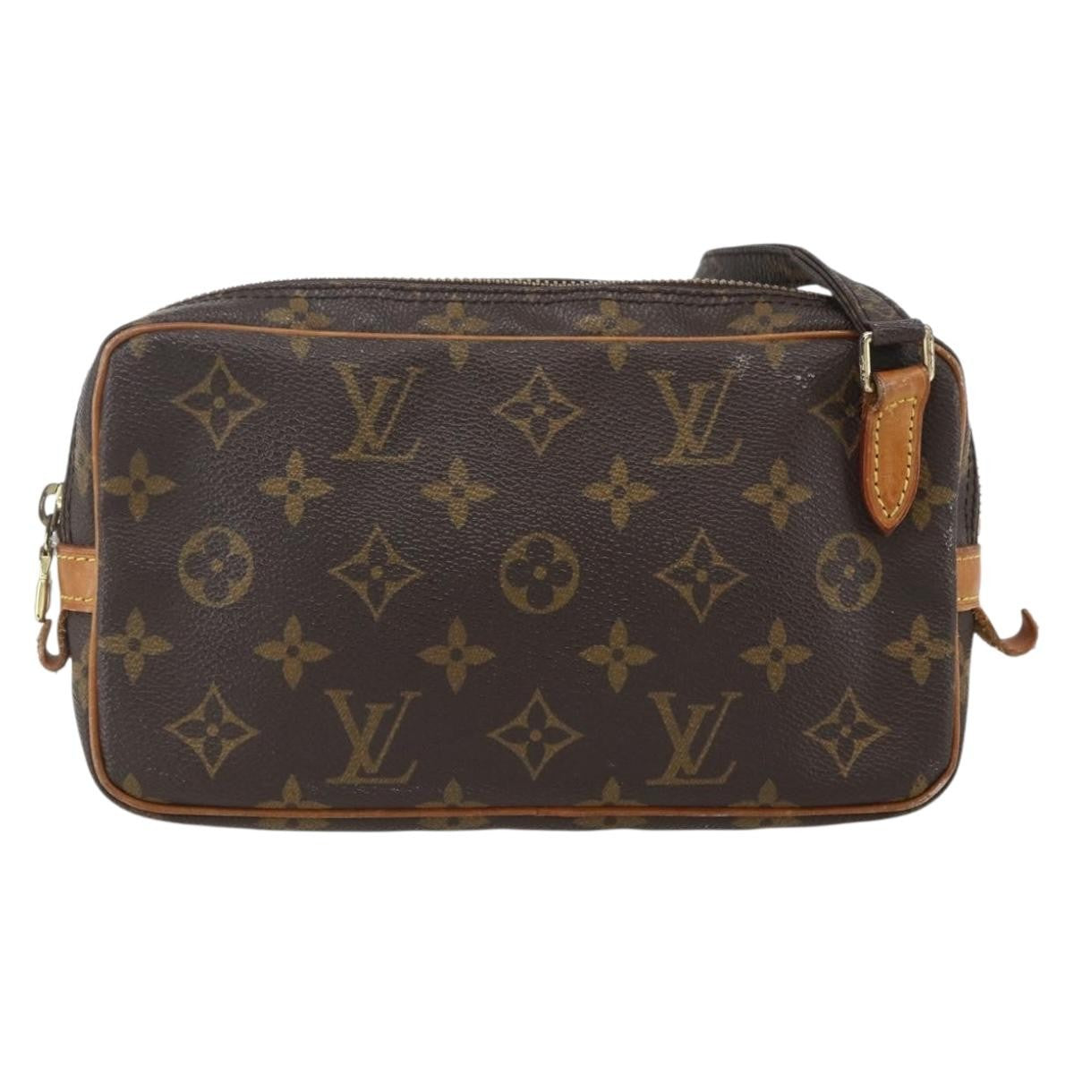 Louis Vuitton Pochette Marly Bandouliere Bag Monogram Canvas, BROWN, CANVAS, Clutche & pouche