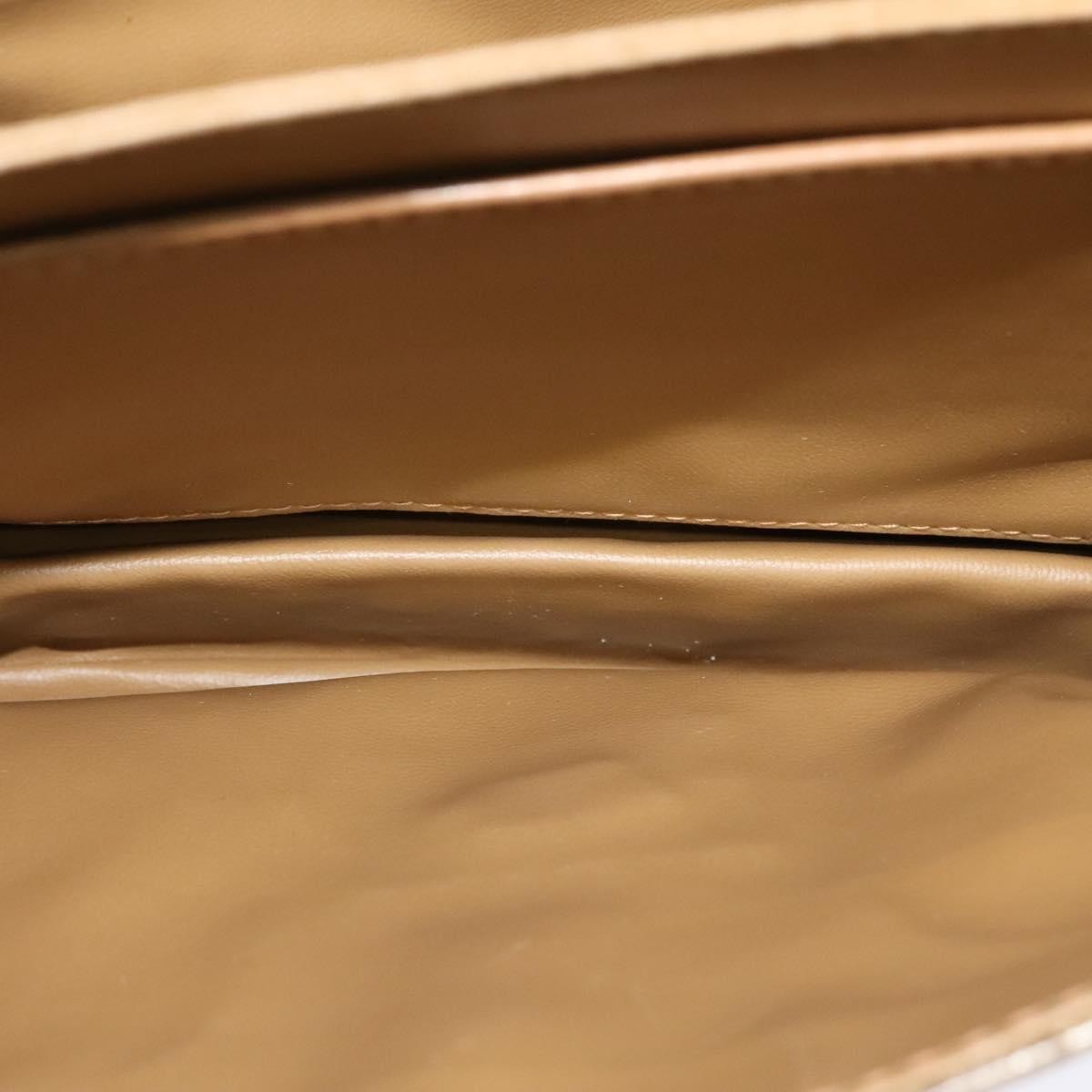 Celine Macadam Shoulder Bag PVC Leather, BEIGE, CANVAS, Shoulder bag