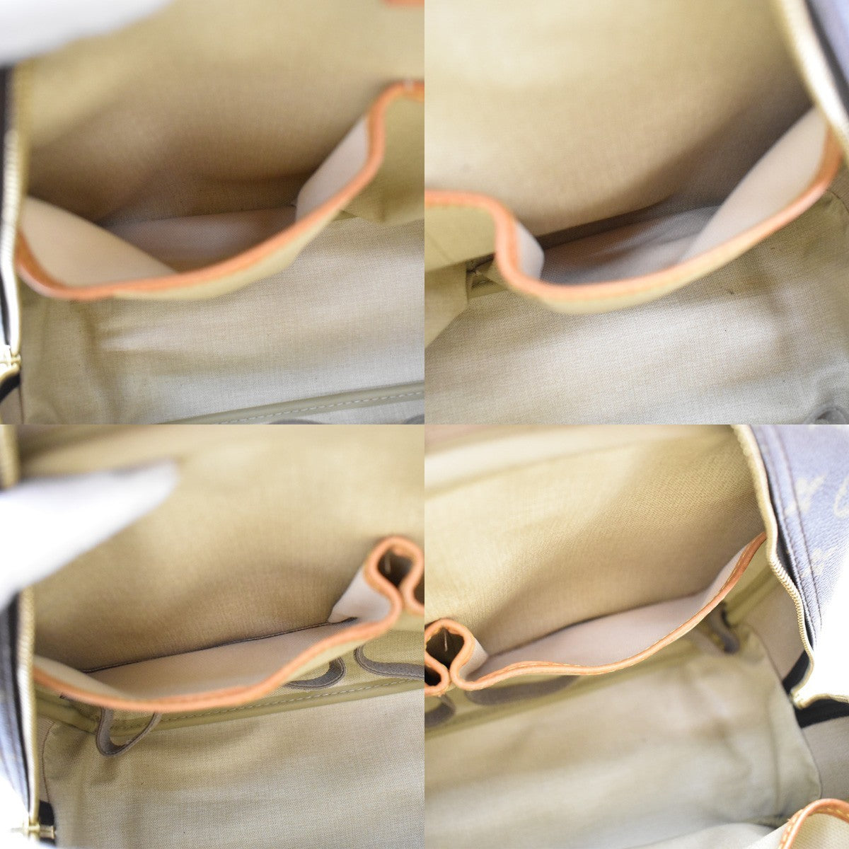 Louis Vuitton Deauville Handbag Monogram Canvas, BROWN, CANVAS, Handbag