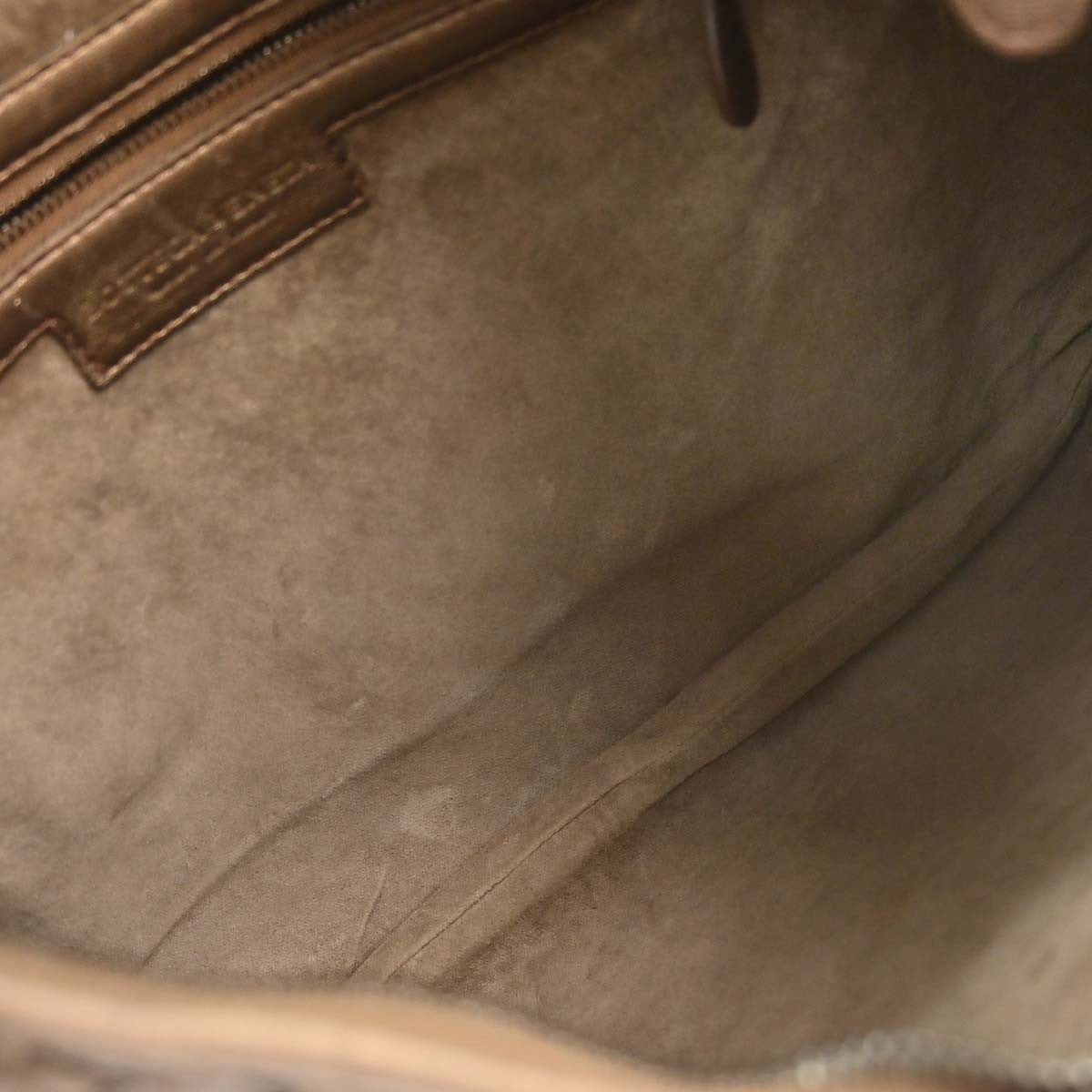 Bottega Veneta Intrecciato Handbag Leather, Metallic, Leather, Handbag