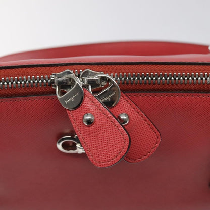 Salvatore Ferragamo Gancini handbag Leather, PINK, LEATHER, Handbag