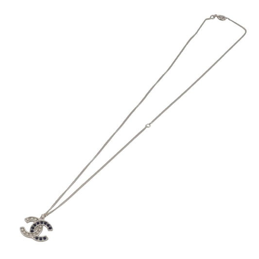 Chanel CC Pendant Necklace Metal, SILVER, METAL, Necklace