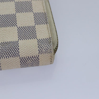 Louis Vuitton Zippy Organizer Damier, WHITE, CANVAS, Wallets