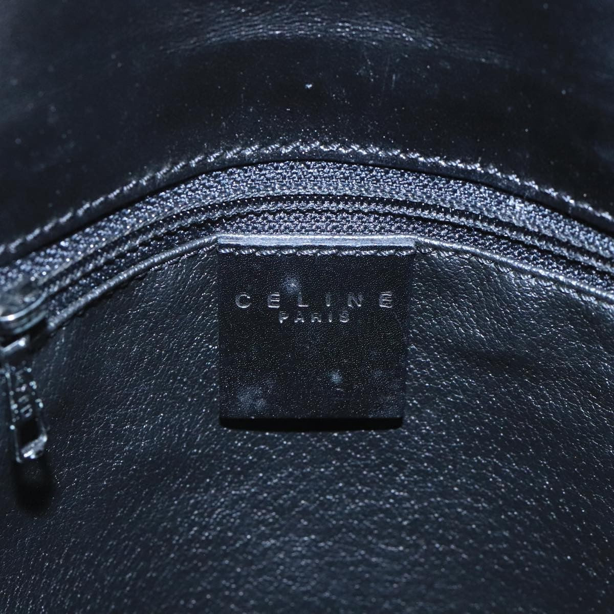 Celine C Macadam Handbag PVC Leather, Black, PVC, Handbag