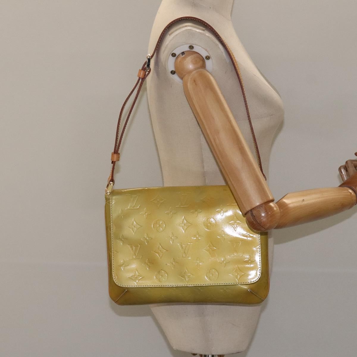 Louis Vuitton Thompson Street Handbag Monogram Vernis, BEIGE, PATENT_LEATHER, Handbag